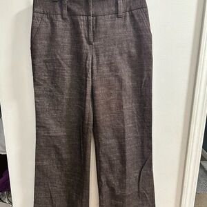 Dark Brown Jr Sz 7‎ Casual or Dress Mid Rise Flare Pants Back Pockets BCX